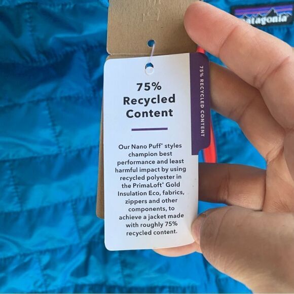 Patagonia Men XS Nano Puff Pullover Blue 1/4 PrimaLoft 84022 Jimmy Fallon NWT - Picture 11 of 11